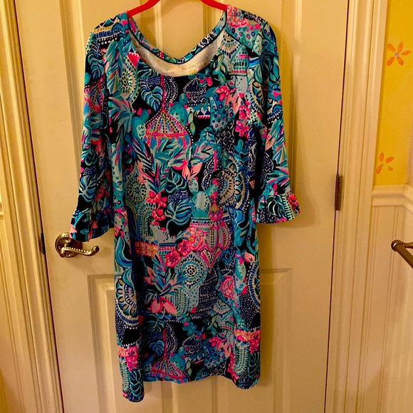 Lilly cactus dress.lookin sharp Sophie 50+ ruffle dress - Picture 1 of 5